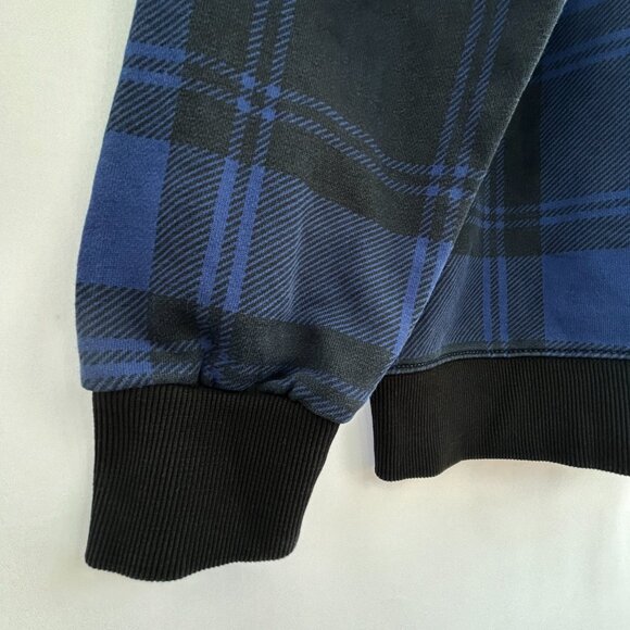 MLB Los Angeles Dodgers blue plaid sweatshirt size medium official genuine merch - Picture 5 of 9